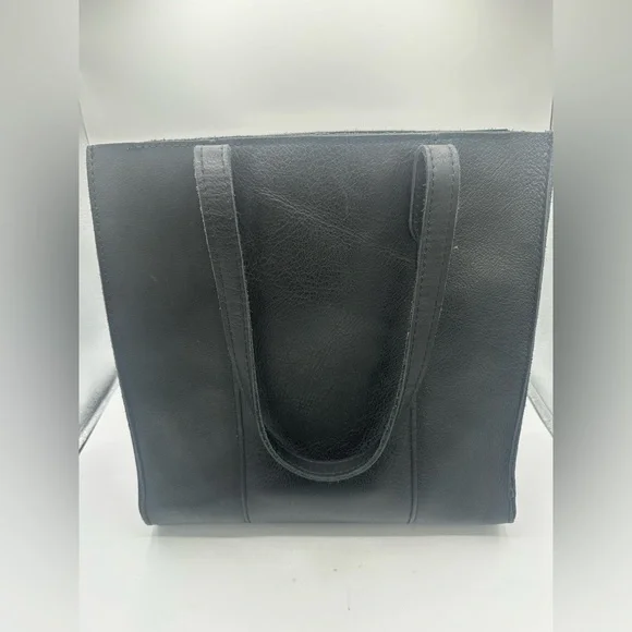 Portland Leather Goods Large Lola pebbled black north south PLG - Picture 6 of 10